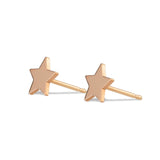 14K Gold Charm Stud - Star