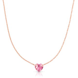 The Sweetheart Necklace - Pink Sapphire