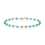 The Bluebell Bouquet Bracelet on a white background. 